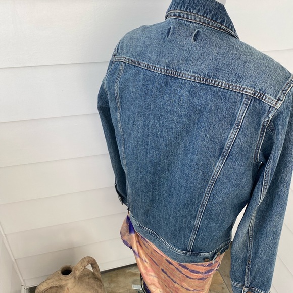 Classic American Style Denim Jean Chore Jacket Unisex - Picture 6 of 8